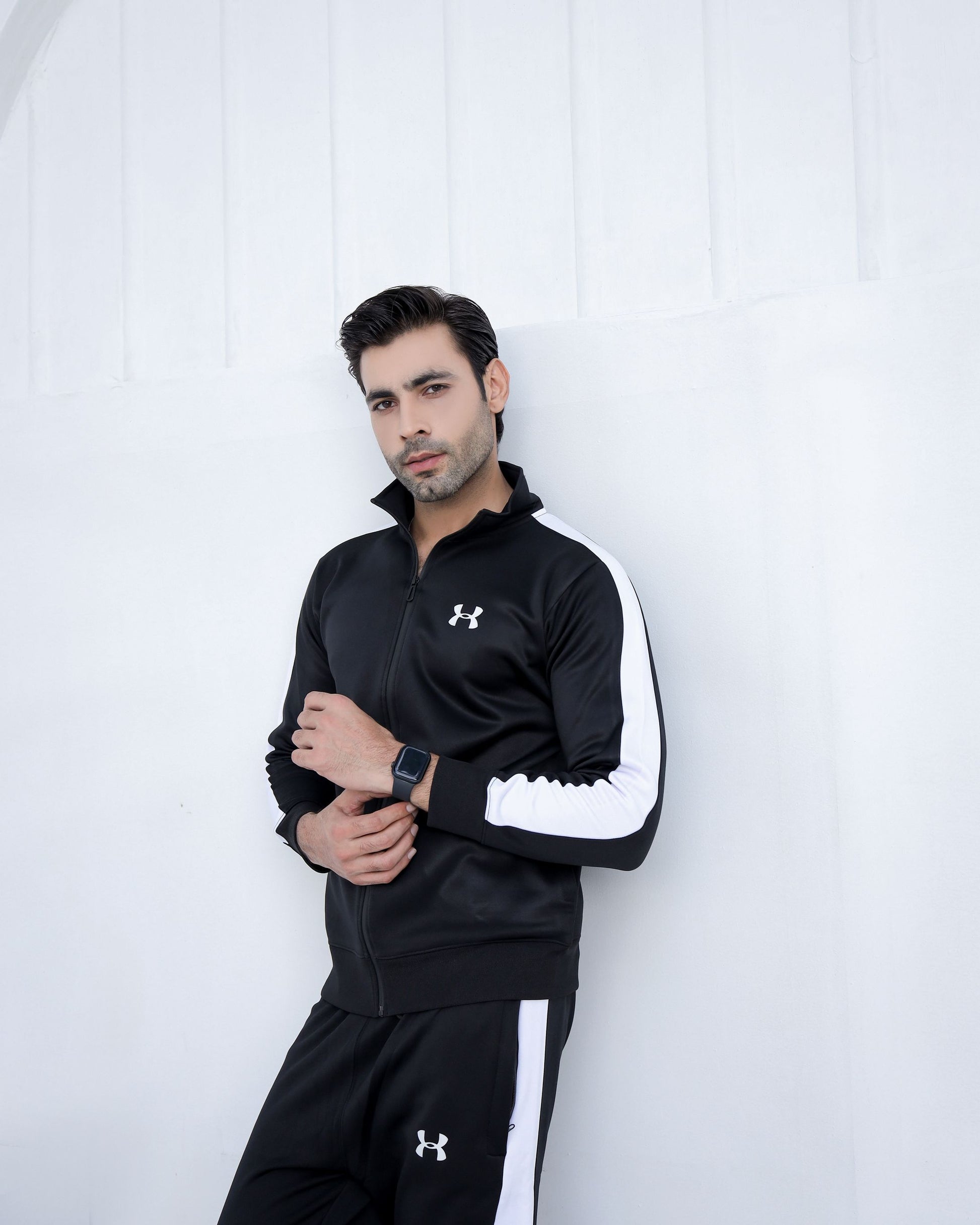 Winter zipper jacket tracksuit