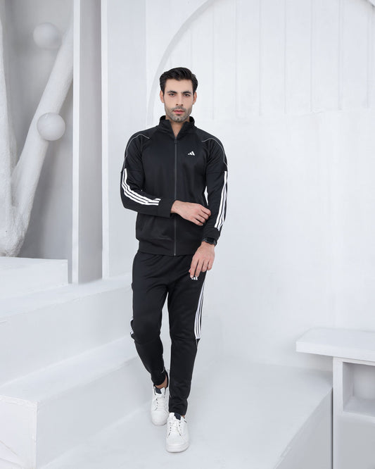 Black Volt zipper tracksuit