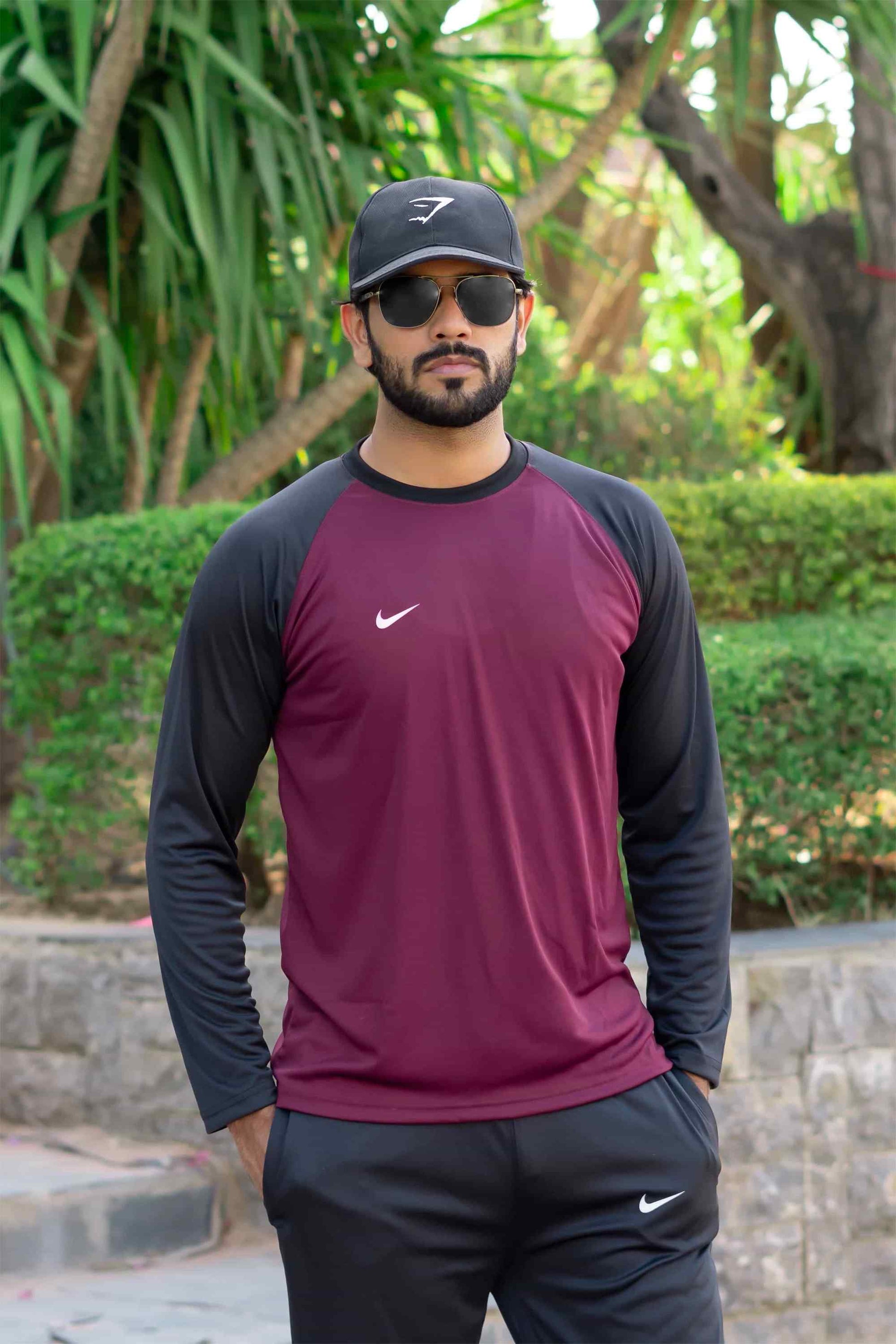 Burgundy Full Sleeve Tracksuit